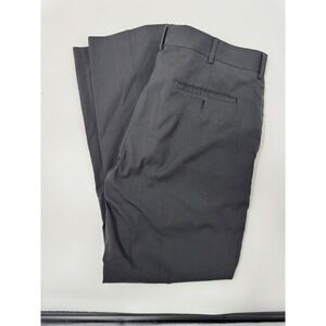 Men's Gray Pinstripe Dress Pants Suit Slacks Size 36x32